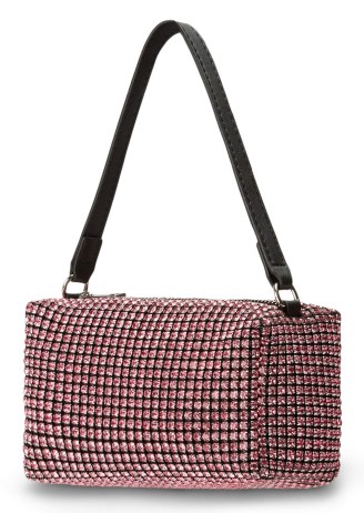 TONY BIANCO Moma Pink Crystal Mini Handbag – handbags covered in crystals