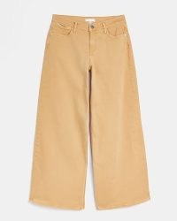 River island ORANGE LOW RISE WIDE LEG JEANS | relaxed fit | low waist | womens casual denim clothes