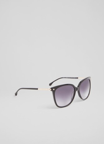 L.K. Bennett Shylar Black Frame Sunglasses | large chic sunnies