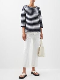 THE ROW Lesley cropped straight-leg jeans in white ~ casual fashion ~ MATCHESFASHION