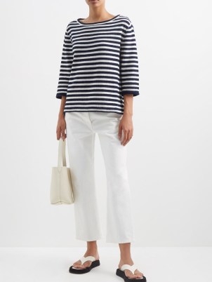 THE ROW Lesley cropped straight-leg jeans in white ~ casual fashion ~ MATCHESFASHION - flipped
