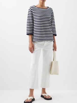 THE ROW Lesley cropped straight-leg jeans in white ~ casual fashion ~ MATCHESFASHION