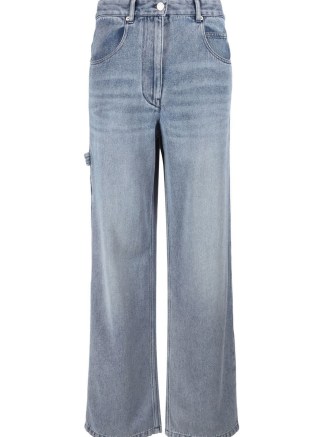 Isabel Marant Paryama straight-leg jeans light blue | women’s casual faded effect denim fashion | farfetch | womens French designer clothes - flipped