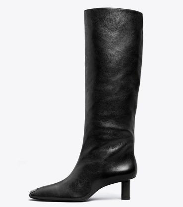Tory Burch TUBO KNEE BOOT Perfect Black ~ women’s leather knee-high boots