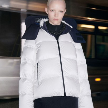 BURBERRY Detachable Hood Nylon Puffer Jacket Optic White – women’s chunky padded winter jackets - flipped