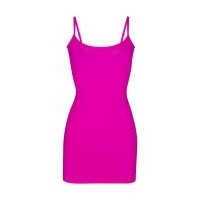 SKIMS FITS EVERYBODY SLIP DRESS FUCHSIA ~ hot pink form fitting cami strap mini dresses