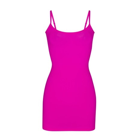 SKIMS FITS EVERYBODY SLIP DRESS FUCHSIA ~ hot pink form fitting cami ...