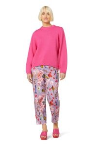 gorman Kelly Jumper in pink / women’s organic cotton crew neck jumpers / bright knits