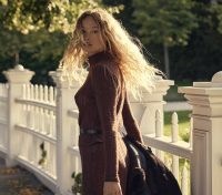 DÔEN MINOU TURTLENECK IN ANTIQUE WALNUT | women’s brown vintage style mock neck knitted tops