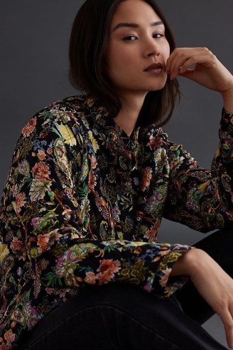 Lolly’s Laundry Emilia Jacket – women’s quilted floral print jackets – anthropologie womens outerwear - flipped