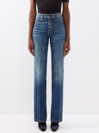 SAINT LAURENT Clyde straight-leg jeans in blue | women’s designer denim fashion