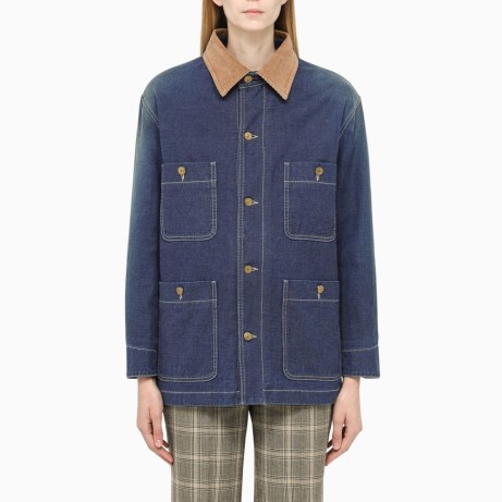 GUCCI Blue denim regular jacket | women’s shirt inspired jackets - flipped
