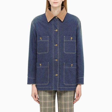 GUCCI Blue denim regular jacket | women’s shirt inspired jackets