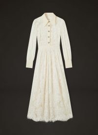 L.K. BENNETT Lily Ivory Lace Wedding Dress ~ vintage inspired bridal dresses