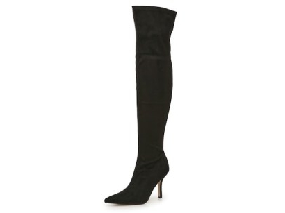 MARC FISHER TIAGO OVER-THE-KNEE BOOT in BLACK ~ point toe stiletto heel long boots