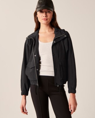 Abercrombie & Fitch Traveler Jacket in Black - flipped
