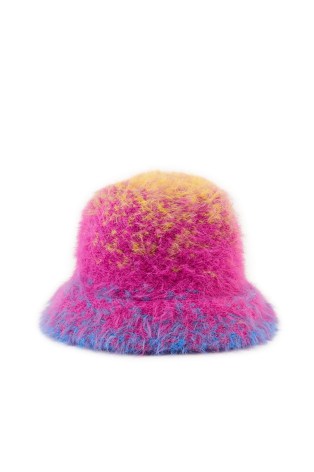 SIMON MILLER DEEGEE HAT in Happy Knit – womens fuzzy knitted hats – multicoloured accessories
