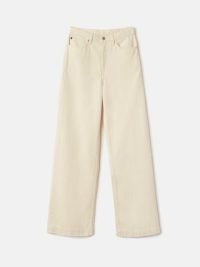 JIGSAW Balfour Long Wide Leg Jean in Ecru | women’s beige denim jeans