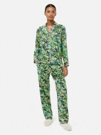 JIGSAW Wild Meadow Pyjama in Green ~ women’s floral pyjamas