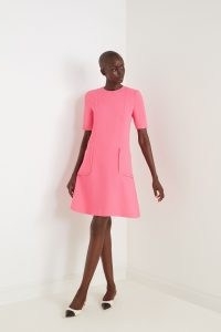 jane atelier PIA SHIFT DRESS in Bubblegum Pink ~ short sleeve retro inspired A-line dresses