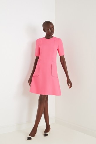jane atelier PIA SHIFT DRESS in Bubblegum Pink ~ short sleeve retro inspired A-line dresses