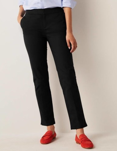 Boden Richmond Trousers in Black / womens essential day clothes - flipped