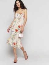 Reformation Emerick Dress in Etude / floral slim fitting slip dresses / skinny shoulder strap fashion / women’s luxury clothes / feminine clothing