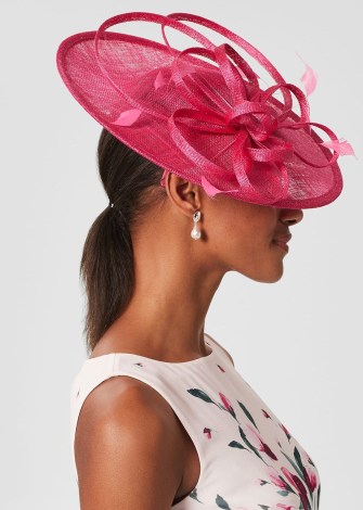 HOBBS FREYA FASCINATOR Bright Pink ~ special occasion fascinators ~ mother of the bride hats