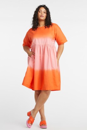 gorman Inner Bloom Smock Dress / dip dyed organic cotton smock dresses / women’s day fashion - flipped