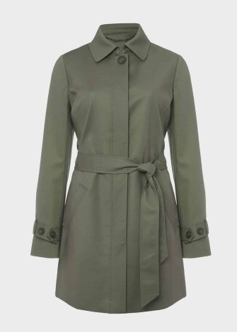 HOBBS JANE TRENCH Orchard Green ~ womens belted tie waist coats