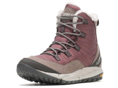 Merrell Antora Snow Boot in Burgundy ~ womens cold weather lace up ankle boots
