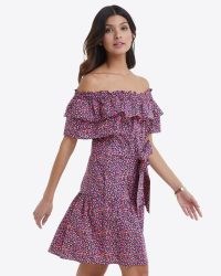 DRAPER JAMES Sawyer Dress in Ditsy Poppy / floral off the shoulder dresses / women’s ruffled clothes / womens floral fashion