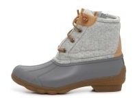 Sperry Syren Gulf Duck Boot in Grey ~ womens wool amd rubber upper lace up ankle boots ~ DSW women’s footwear
