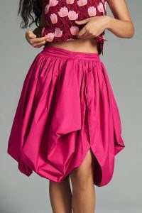Sunday in Brooklyn Scalloped Bubble Skirt in pink – voluminous cotton skirts