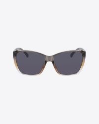 Draper James Bee Sunglasses in Smoke Gradient | womens square shaped sunnies