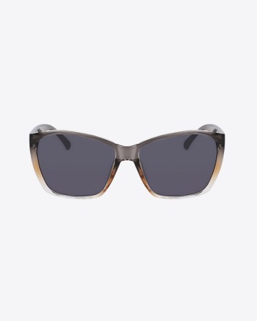Draper James Bee Sunglasses in Smoke Gradient | womens square shaped sunnies - flipped