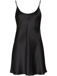 La Perla silk nightdress in black / silky nightwear / luxury sleepwear