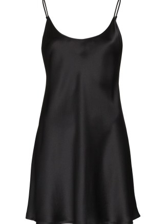 La Perla silk nightdress in black / silky nightwear / luxury sleepwear