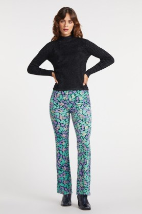 gorman x Liv Lee Cassias Devore Pants / women’s retro fashion / womens floral trousers - flipped