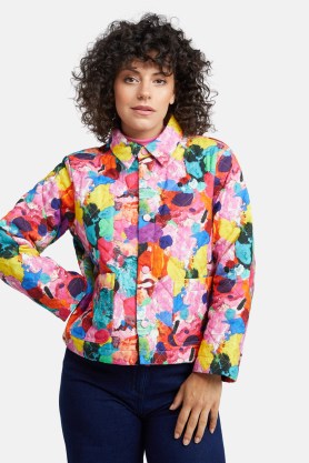 gorman Mix It Up Jacket – women’s multicoloured quilted organic cotton jackets - flipped