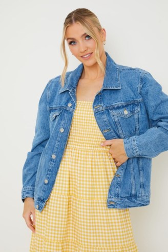 IN THE STYLE BLUE OVERSIZED DENIM JACKET ~ casual jackets