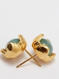 ALIGHIERI The Eye of the Storm 24kt gold-plated earrings – luxe studs – women’s luxury style jewellery