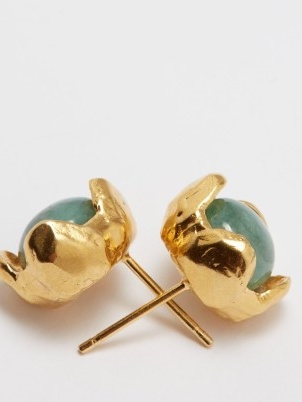 ALIGHIERI The Eye of the Storm 24kt gold-plated earrings – luxe studs – women’s luxury style jewellery