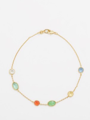 ROXANNE ASSOULIN The Little Bits glass-bead anklet / multicoloured beaded anklets / summer jewellery