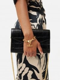 JIGSAW Textured Heritage Bracelet in Gold Tone – women’s chic fashion jewellery – womens chunky chain bracelets