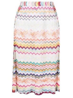 Missoni zigzag-print longuette skirt in multicolour | multicoloured knitted skirts