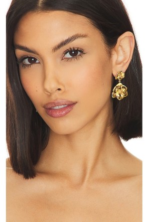 AUREUM Jasmine Earrings in 24k Gold Vermeil / floral drops / flower themed jewellery - flipped
