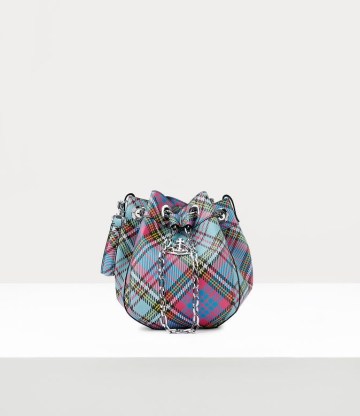 Vivienne Westwood CHRISSY MEDIUM BUCKET BAG in MACANDY TARTAN / small checked bags