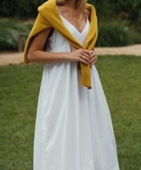 JENNI KAYNE Cove Dress in White | cotton slip dresses | women’s strappy summer fashion | cami strap clothing