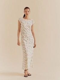 Reformation Madwen Dress in Elsie / floral cap sleeve maxi dresses / summer occasion fashion / feminine clothes